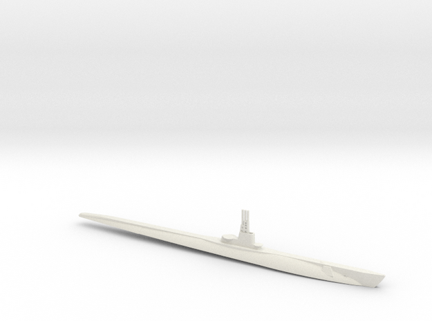 1/350 Scale USS Salmon-class Waterline in White Natural Versatile Plastic