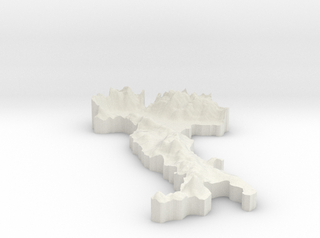 Italy Earring in White Natural Versatile Plastic