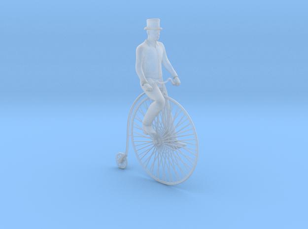Charlie on his high wheel bicycle