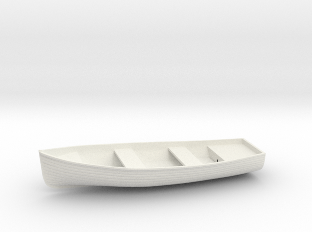 1/12 USN Wherry Life Raft Boat in White Natural Versatile Plastic
