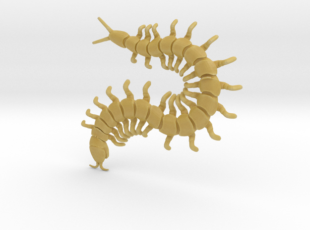 Centipede in Tan Fine Detail Plastic