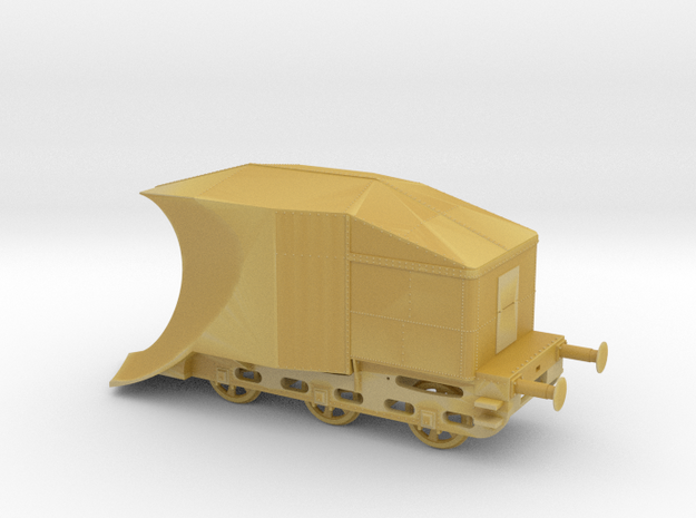 1/200th scale railway snow plough in Tan Fine Detail Plastic