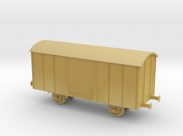 1/200th scale G type box car in Tan Fine Detail Plastic