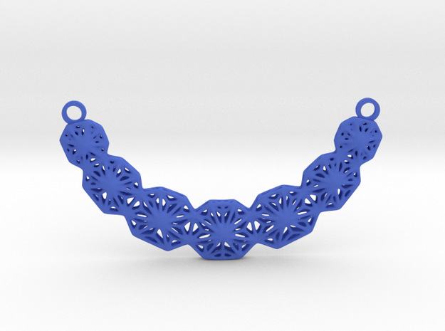 a necklace in Blue Processed Versatile Plastic