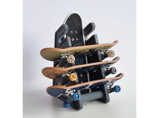 TechDeck Skateboard Rack Stand in White Natural Versatile Plastic