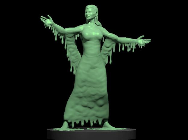 Slime Sorceress in Clear Ultra Fine Detail Plastic