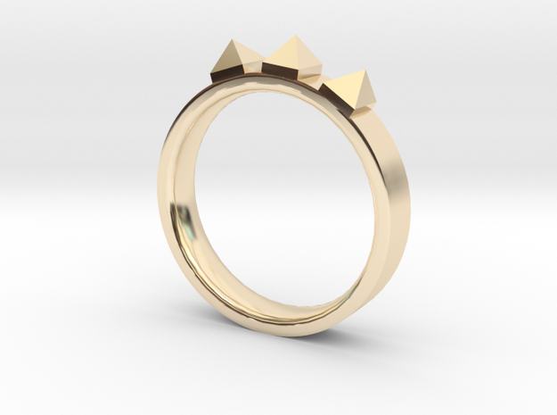 Edwardian Crown Ring - Sz. 5 in 14K Yellow Gold