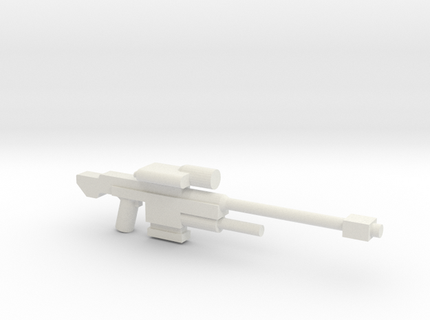 SRS 98 50.c Sniper Rifle in White Natural Versatile Plastic