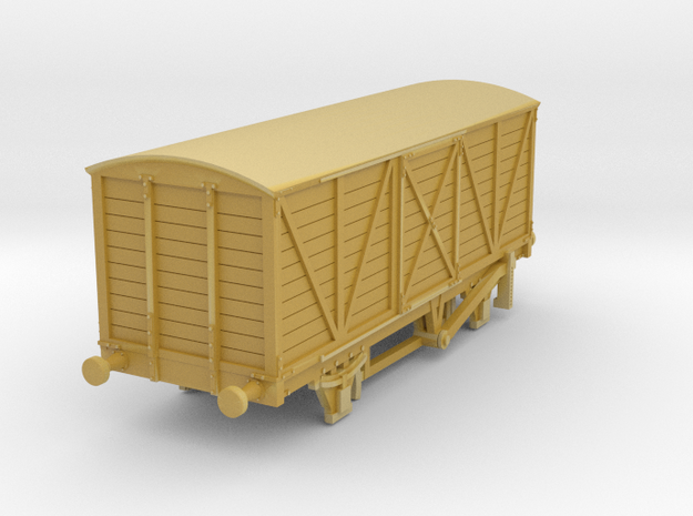 o-148fs-met-railway-22ft-covered-goods-van in Tan Fine Detail Plastic