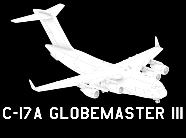 C-17A Globemaster III in White Natural Versatile Plastic: 1:220 - Z