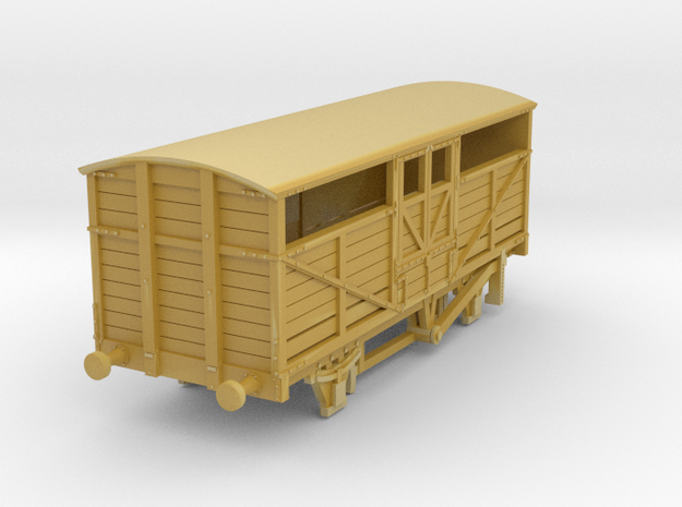 o-148fs-met-railway-22ft-cattle-wagon in Tan Fine Detail Plastic