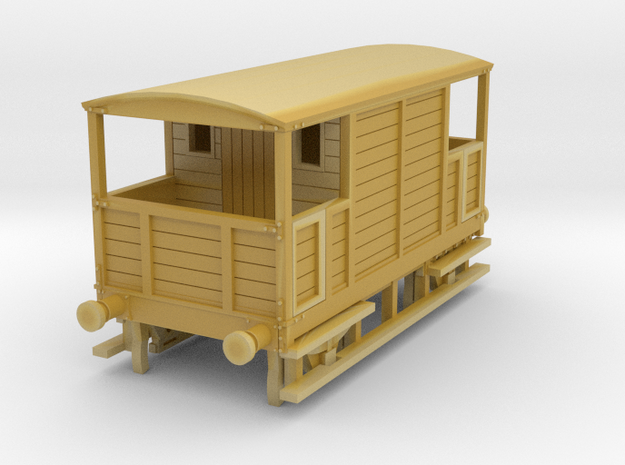 o-148fs-met-railway-10t-brake-van in Tan Fine Detail Plastic