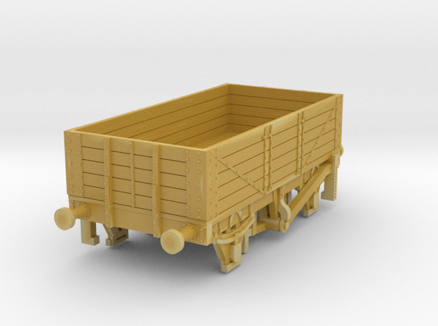 o-148fs-met-railway-high-sided-open-goods-wagon-2 in Tan Fine Detail Plastic