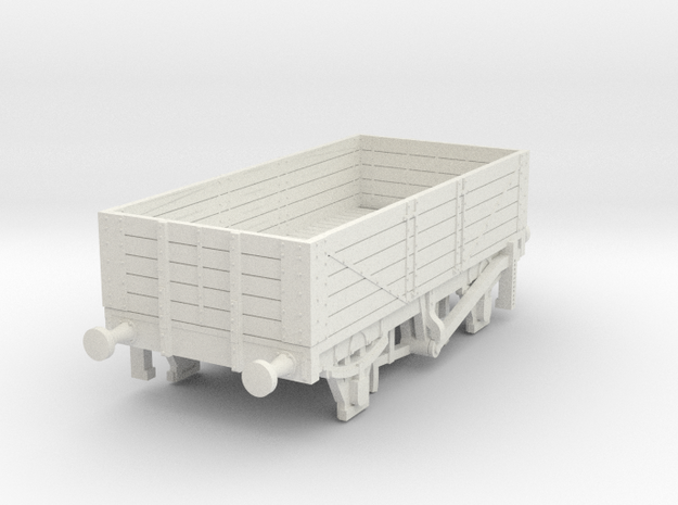 o-100-met-railway-high-sided-open-goods-wagon-3 in White Natural Versatile Plastic