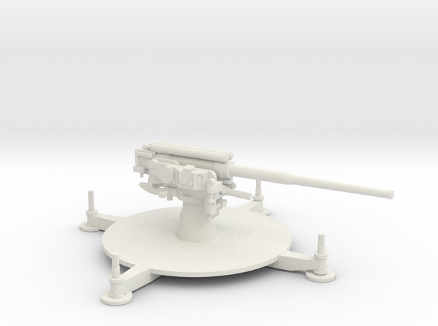 1/87 Cannone da 90/53 90mm Anti-aircraft Gun in White Natural Versatile Plastic