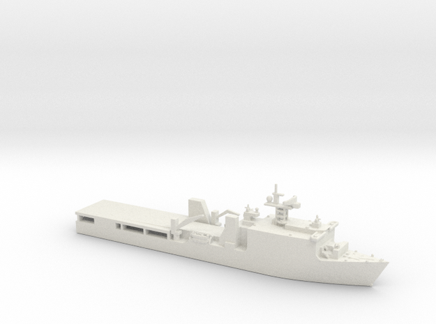 1/1800 Scale USS Harpers Ferry LSD-49 in White Natural Versatile Plastic