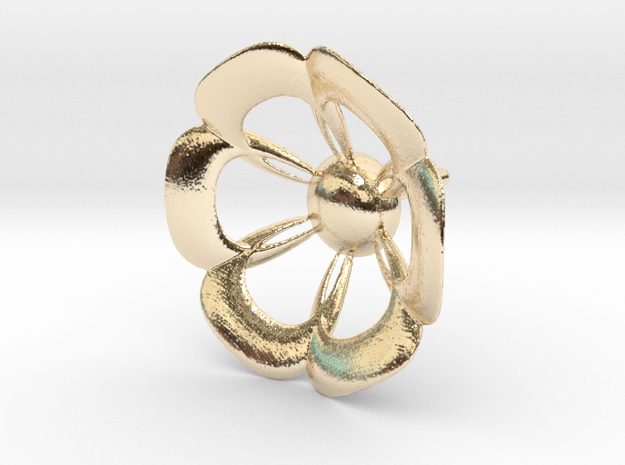rose_earring in 14k Gold Plated Brass