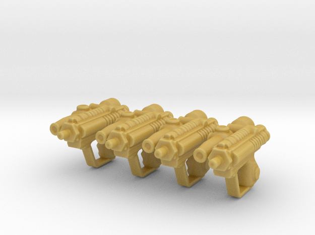 Biker Scout Blaster EC-17 Set of 4 in Tan Fine Detail Plastic