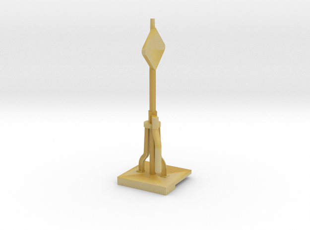 N Scale Dia SP Tall Switch Stands Rev B in Tan Fine Detail Plastic