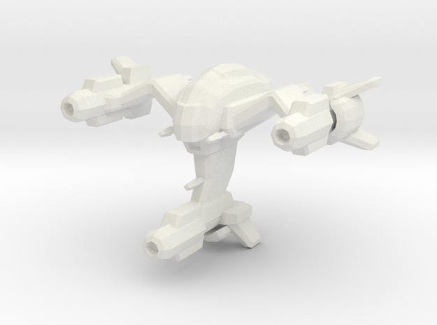 Wraith space fighter in White Natural Versatile Plastic