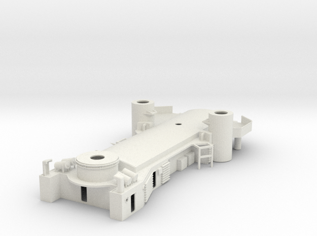 1/100 DKM Prinz Eugen Structure Deck1 Hangar in White Natural Versatile Plastic