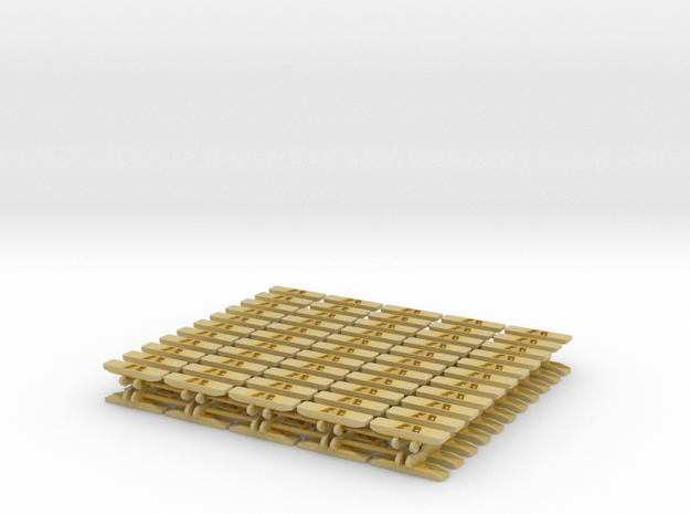 Liebherr LTR1100 - track pads in Tan Fine Detail Plastic