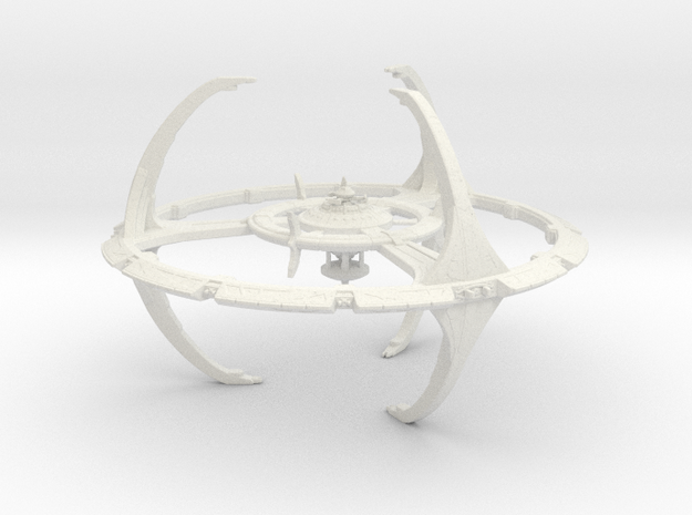 Cardassian Nor Type Station (DS9) 1/7000 in White Natural Versatile Plastic