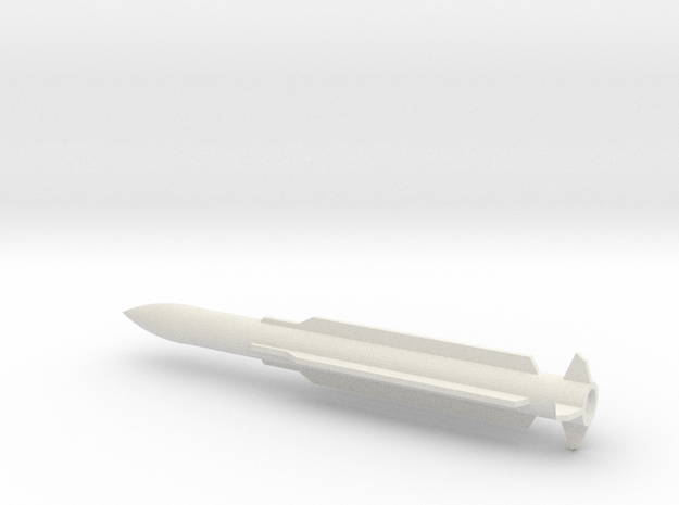 1/40 Scale SM-6 AGM-78 Standard Missile in White Natural Versatile Plastic