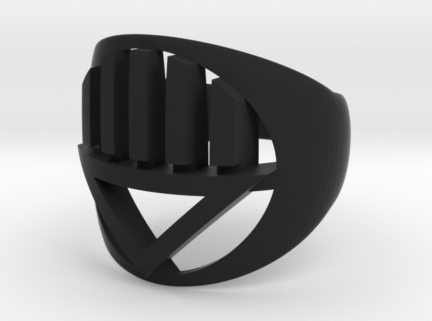Black Ring, type B1 in Black Natural Versatile Plastic