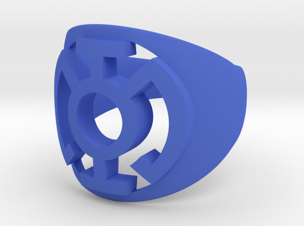 Blue Ring, type B1 in Blue Processed Versatile Plastic