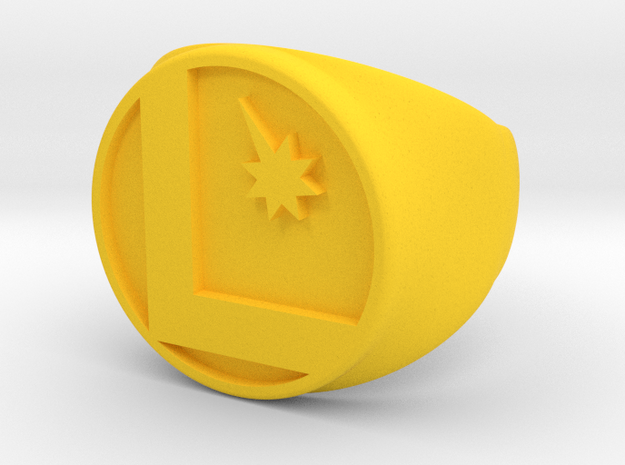 Legion Ring in Yellow Processed Versatile Plastic