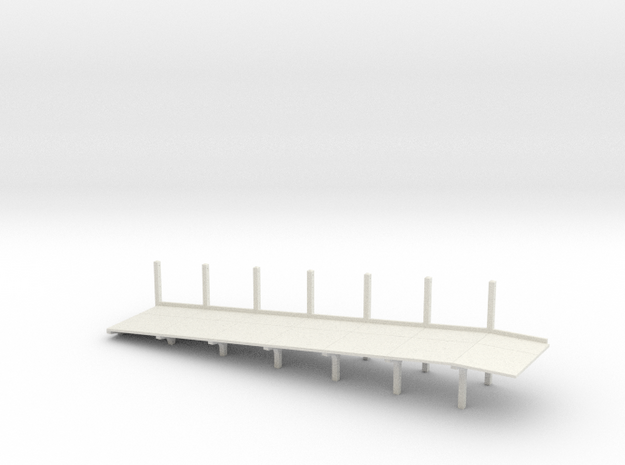 z-43-sr-trestle-platform-ramp-left in White Natural Versatile Plastic
