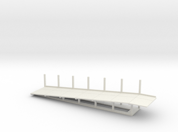 z-100-sr-trestle-platform-ramp-left in White Natural Versatile Plastic