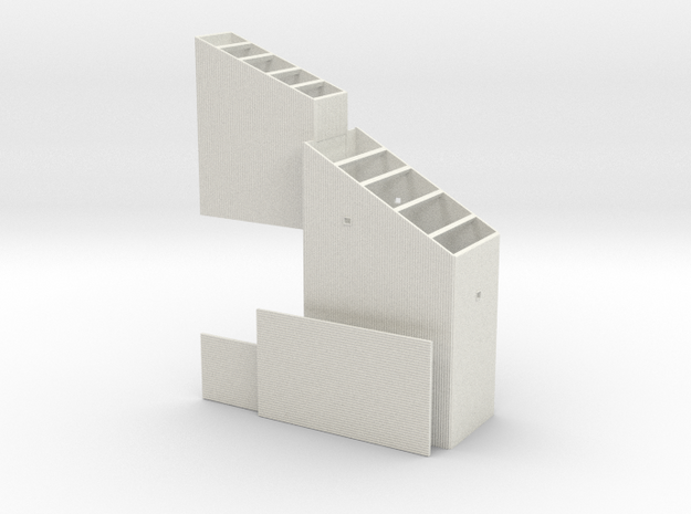 'Z Scale' - Coal Loader without Supports - 1 in White Natural Versatile Plastic