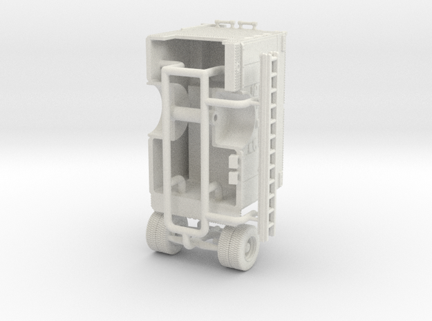 1/64 Seagrave Rescue Pumper W/ Ladder Rack Compart in White Natural Versatile Plastic