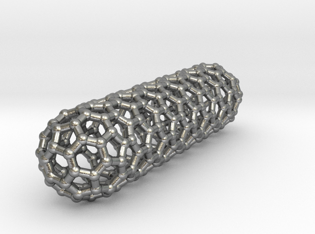 0851 Carbon Nanotube Capped (9,0) 25x6 cm in Natural Silver