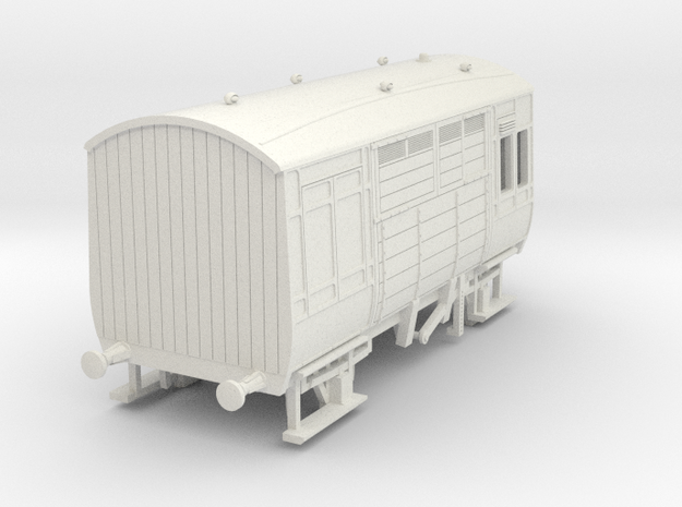 o-87-lms-d1878-horsebox in White Natural Versatile Plastic