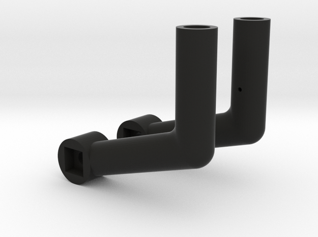 M38 - body mounts elbow (pair) in Black Natural Versatile Plastic