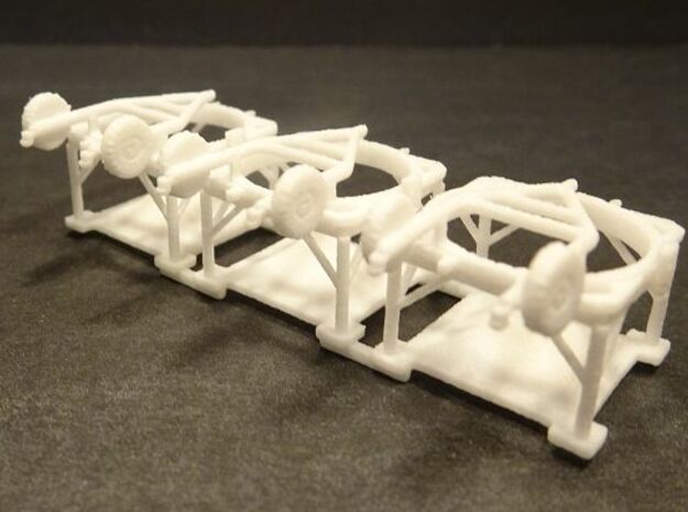 1/144 V2 German Rocket start table in White Natural Versatile Plastic