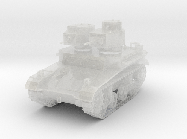 PV42B M2A2 "Mae West" Light Tank (1/100) in Clear Ultra Fine Detail Plastic