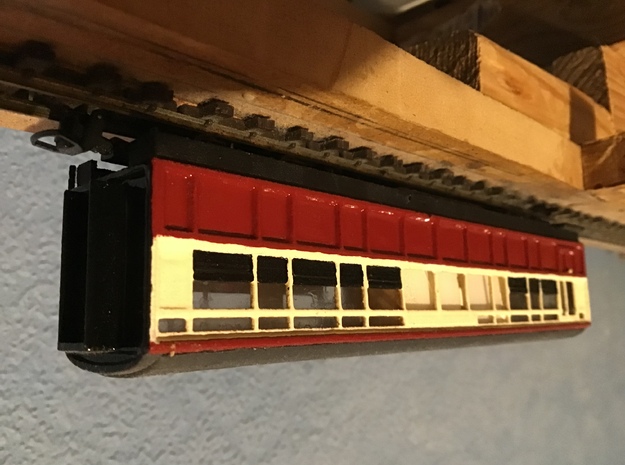 Ffestiniog Railway Barn service coach NO.124 in Tan Fine Detail Plastic