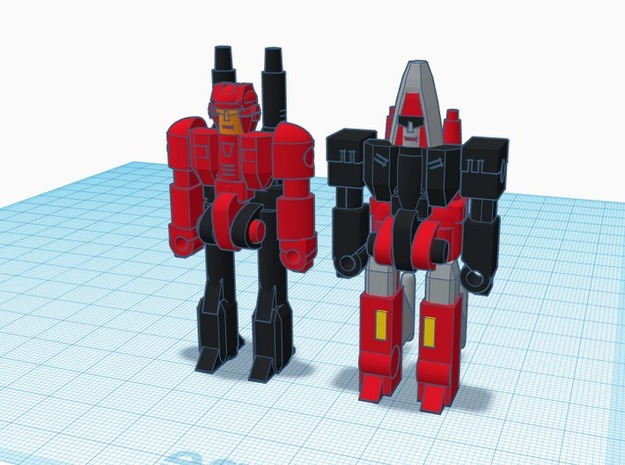 Cher and Fitor RoGunners in Red Processed Versatile Plastic: Medium
