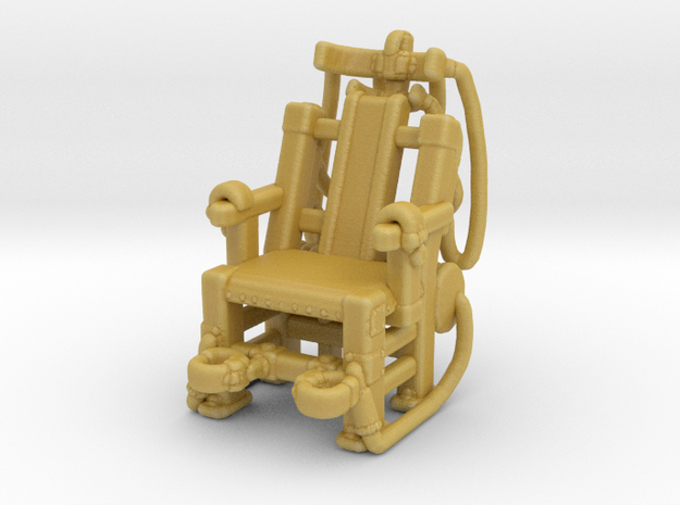 Electrocution Chair HO scale 20mm miniature model in Tan Fine Detail Plastic