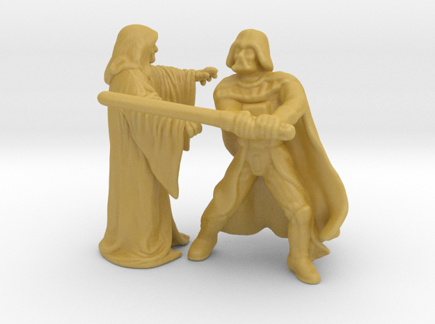 Vader and Palpatine set 1/72 miniature models game in Tan Fine Detail Plastic