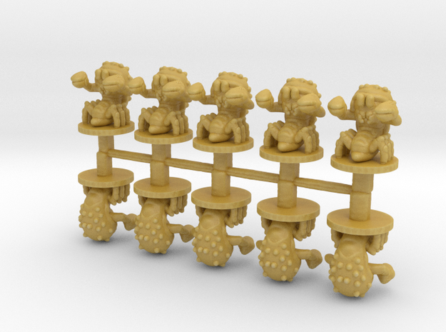 Crab Monsters 6mm infantry miniature models games in Tan Fine Detail Plastic