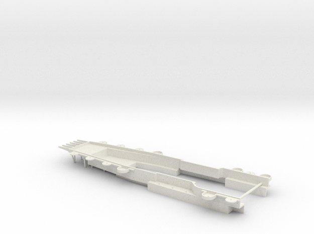 1/600 H Klasse Carrier Hangar Deck Rear in White Natural Versatile Plastic