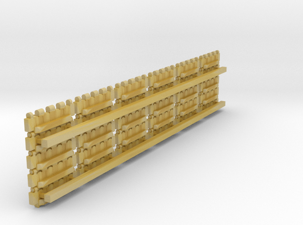 1/35 Panther tank spare tracks (for turret) in Tan Fine Detail Plastic