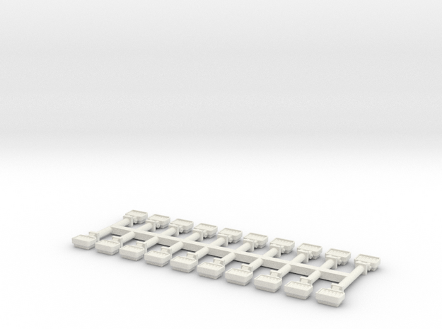 1-64 Scale 4in Worklight 20 Pack in White Natural Versatile Plastic