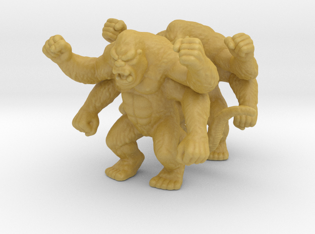 White Apes Set 10mm miniature models fantasy games in Tan Fine Detail Plastic