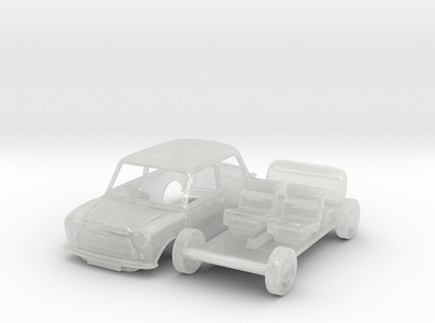 Austin Mini 1/120 TT in Clear Ultra Fine Detail Plastic